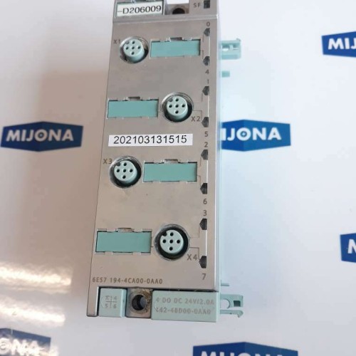 SIEMENS MODULE 6ES7 194 4CA00 0AA0 4 D0 DC 24V 2.0A 142 4BD00 6ES7194-4CA00-0AA0 SIEMENS MODULE 6ES7 194 4CA00 0AA0 4 D0 DC 24V 2.0A 142 4BD00 6ES7194-4CA00-0AA0