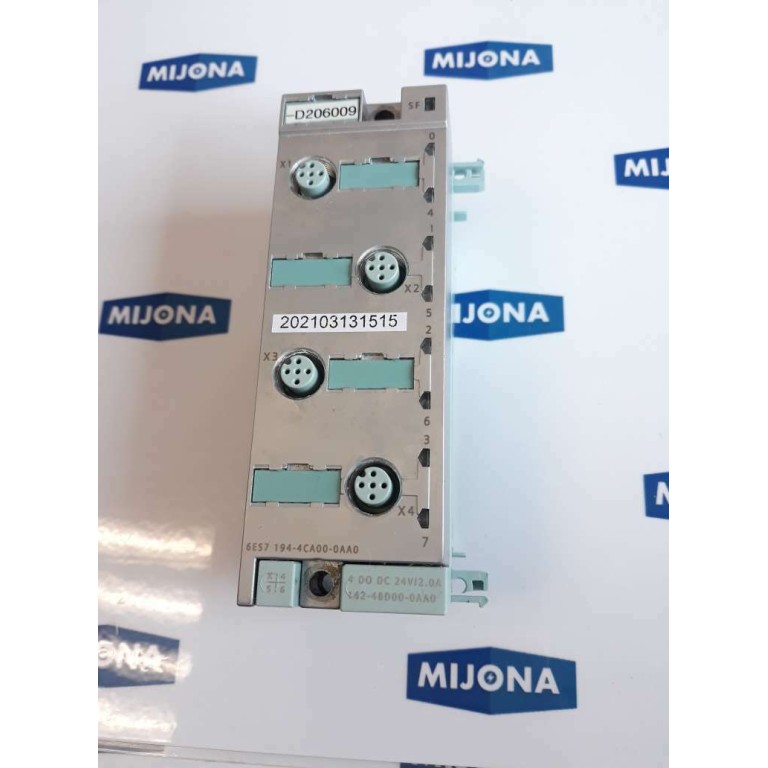 SIEMENS MODULE 6ES7 194 4CA00 0AA0 4 D0 DC 24V 2.0A 142 4BD00 6ES7194-4CA00-0AA0 SIEMENS MODULE 6ES7 194 4CA00 0AA0 4 D0 DC 24V 2.0A 142 4BD00 6ES7194-4CA00-0AA0
