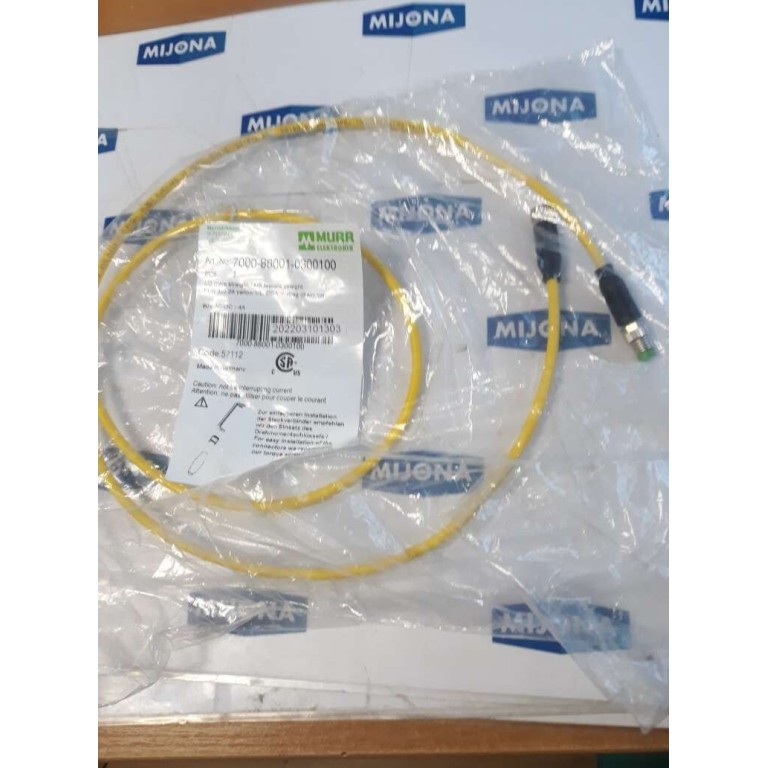 Murr Elektronik 7000 88001 0300100 M8 MALE straight M8 FEMALE straigh 60V DC 4A