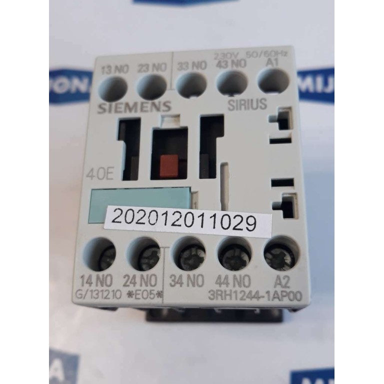 Siemens SIRIUS 3RH1244 1AP00 CONTACTOR 230V 50-60HZ (NEW OLD STOCK)