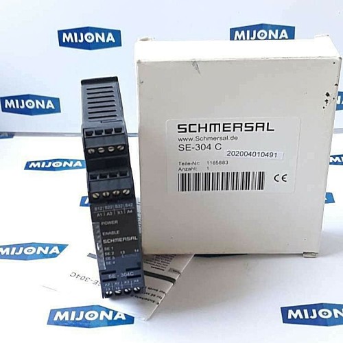 Schmersal SE 304 C Ue 24VAC/DC 4W Safety relay AC15 230V 3A DC13 24V 4A Schmersal SE 304 C Ue 24VAC/DC 4W Safety relay AC15 230V 3A DC13 24V 4A
