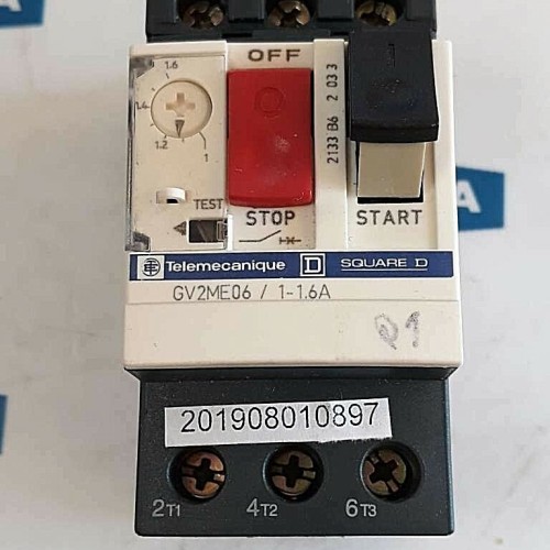 Telemecanique Motorschutzschalter SQUARE D GV2ME06 1-1.6A IEC 947.2, 947.4.1