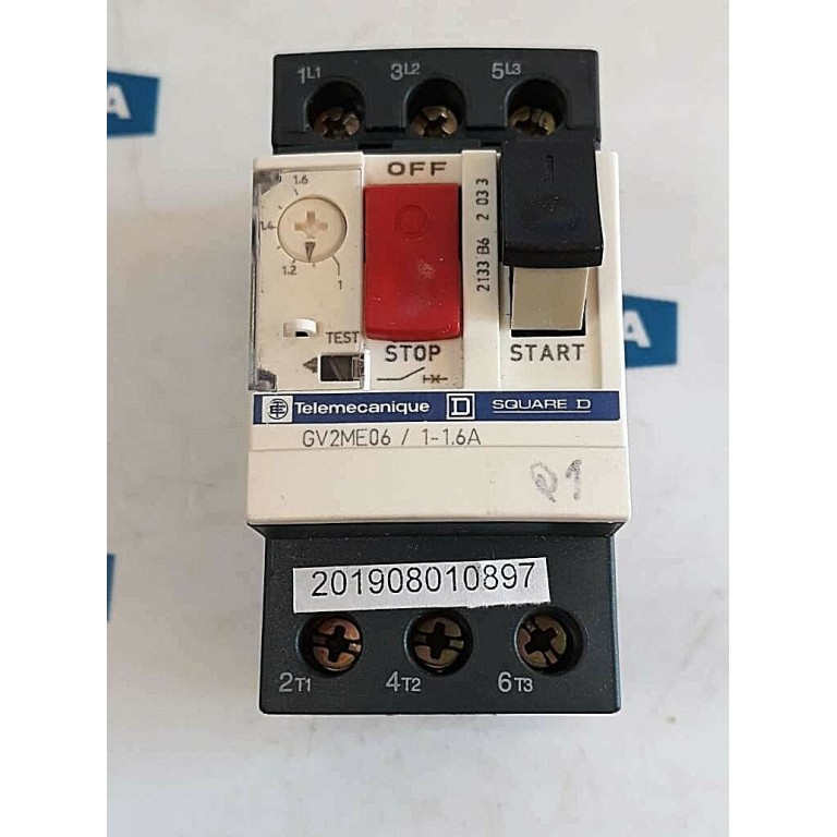 Telemecanique Motorschutzschalter SQUARE D GV2ME06 1-1.6A IEC 947.2, 947.4.1 Telemecanique Motorschutzschalter SQUARE D GV2ME06 1-1.6A IEC 947.2, 947.4.1