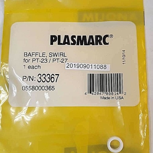 Esab PLASMARC BAFFLE SWIRL for PT-23/PT-27 P/N: 33367 0558000365