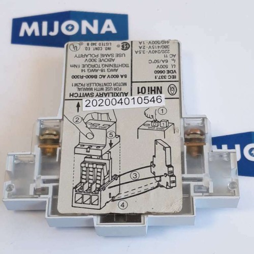 Moeller auxiliary switch NHi 01 5A 600V B600 R300 (new old stock)