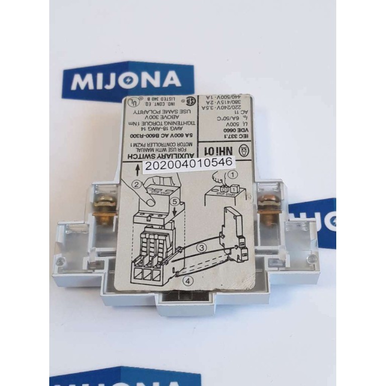 Moeller auxiliary switch NHi 01 5A 600V B600 R300 (new old stock)