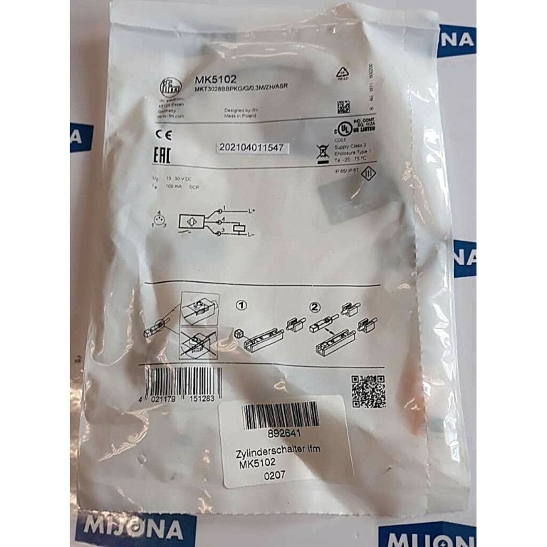 IFM electronic MK5102 MKT3028BBPKG G 0,3M ZH ASR SENSORS