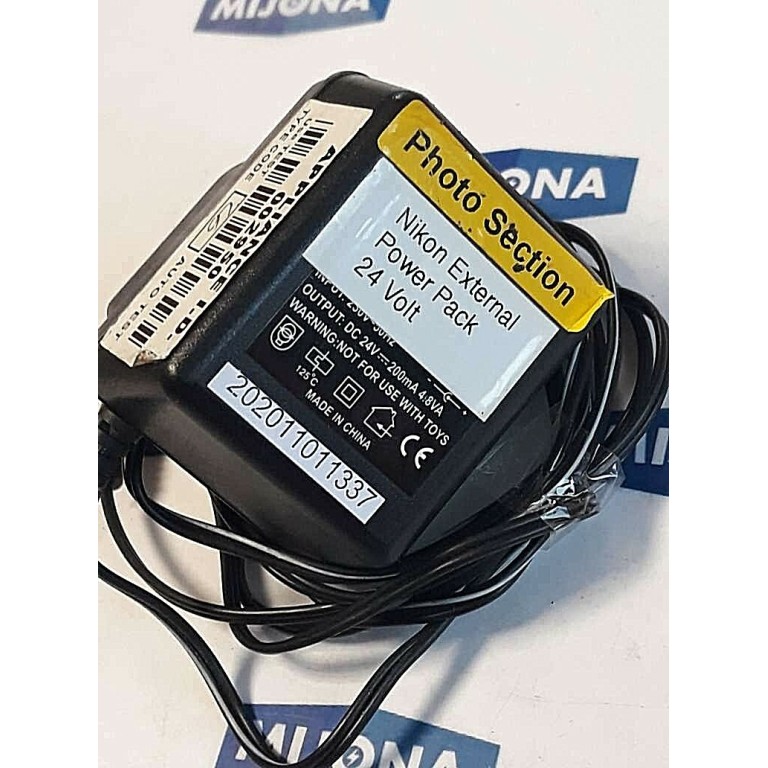 NIKON EXTERNAL POWER PACK 24V 002950 CABLE 1,5M IN: 230V 50HZ OUT: DC24V 200mA
