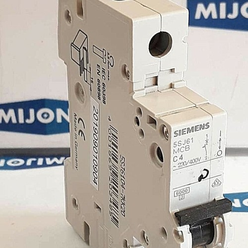Siemens 5SJ6104 7KK20 Leitungsschutz Schutzschalter 5SJ61 MCB C4 230/400V 3,5Nm Siemens 5SJ6104 7KK20 Leitungsschutz Schutzschalter 5SJ61 MCB C4 230/400V 3,5Nm