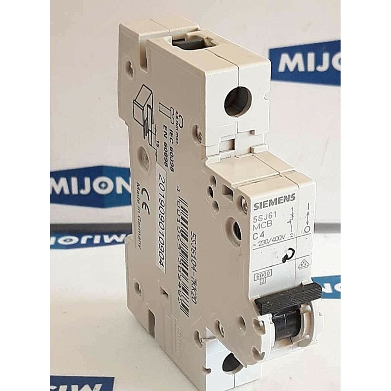 Siemens 5SJ6104 7KK20 Leitungsschutz Schutzschalter 5SJ61 MCB C4 230/400V 3,5Nm Siemens 5SJ6104 7KK20 Leitungsschutz Schutzschalter 5SJ61 MCB C4 230/400V 3,5Nm