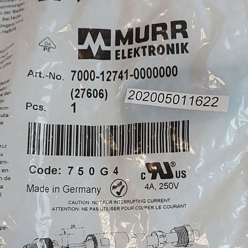 MURR 7000 12741 0000000 (27606) 4POL 750G4 4A 250V