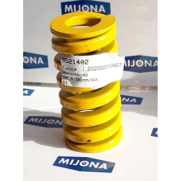 BORDIGNON XLL 2003G50102 spring 50MM L=102MM YELLOW (new old stock) BORDIGNON XLL 2003G50102 spring 50MM L=102MM YELLOW (new old stock)