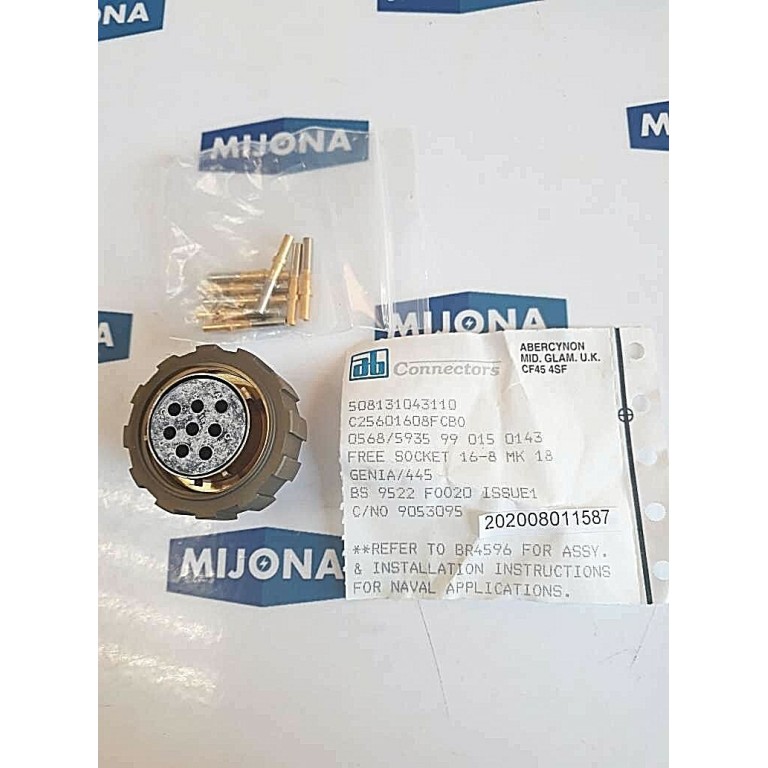 AB connectors ABM9539 0150143 SOCKET 16-8 MK 18 (new old stock)