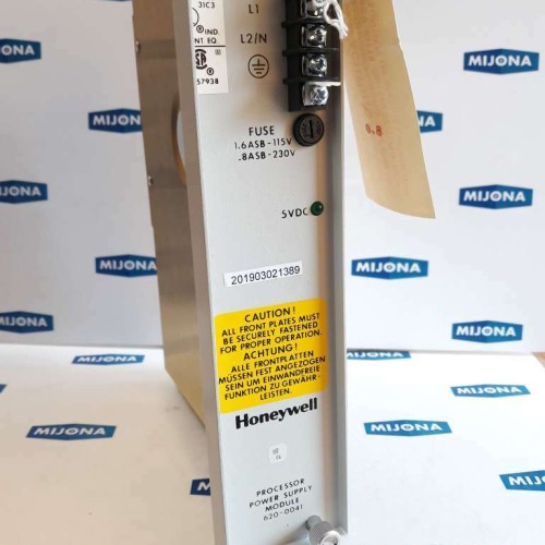 Honeywell 620 0041 PROCESSOR POWER SUPPLY module Y624809900001 5VDC