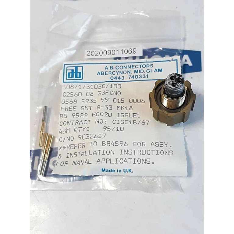 AB connectors ABM9510 015006 C2560 08 33FCN0 ABM 95 10 NEW OLD STOCK AB connectors ABM9510 015006 C2560 08 33FCN0 ABM 95 10 NEW OLD STOCK
