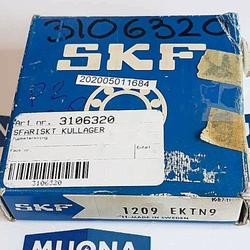 SKF 1209 EKTN9 Self-Aligning Ball Bearing Double Row