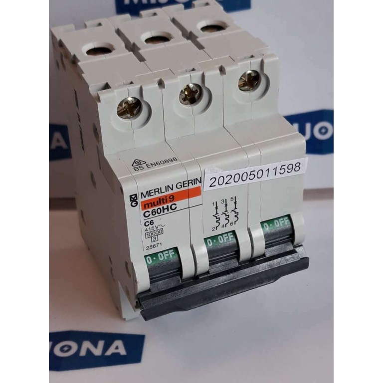 Merlin Gerin Multi 9 C60HC C6 415V CIRCUIT BREAKER (NEW OLD STOCK)