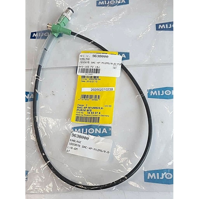 Phoenix Contact SAC 4P M12MS/0,6-PUR/M 8FS 16 93 07 6