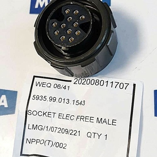 WEALD ELECTRONICS WEQ0641 LMG 1 07209 221 SOCKET ELEC FREE MALE 5935 99 013 1543