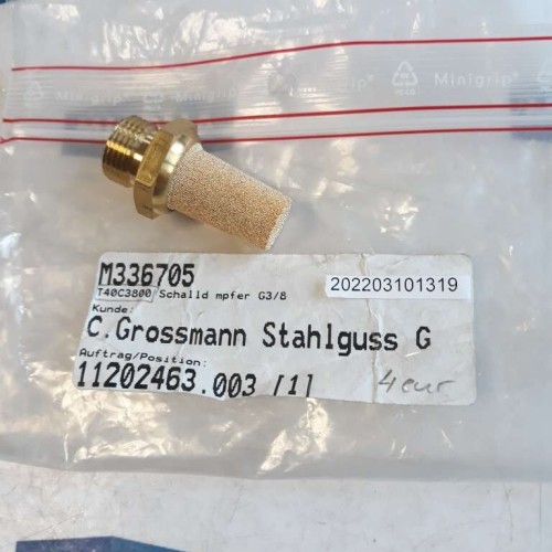 NORGREN GRPSSMANN STAHLGUSS M336705 T40C3800 SCHALLD MPFER G3 8  NEW OLD STO