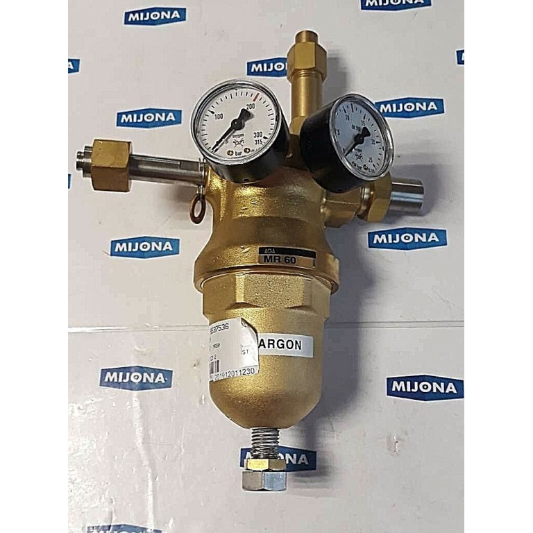 AGA MR 60 203007337 pressure reducer with 2 pressure gauges 40BAR NEW OLD STOCK