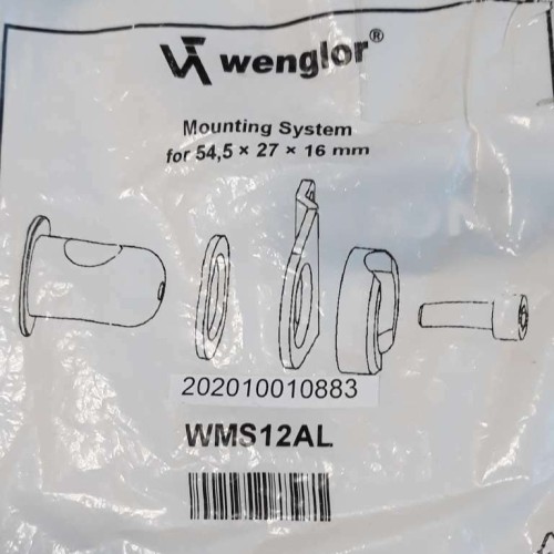 Wenglor WMS12AL MOUNTING SYSTEM ALUMINUM FOR 54.5X27X16MM (NEW OLD STOCK)