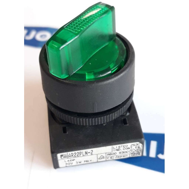 Fuji Electric AR22PLN 2 Push Button GREEN 30V (NEW OLD STOCK) Fuji Electric AR22PLN 2 Push Button GREEN 30V (NEW OLD STOCK)