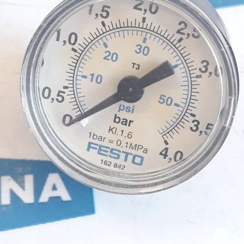 Festo 162842 0-4BAR 0-50psi Pressure Gauge MANOMETER
