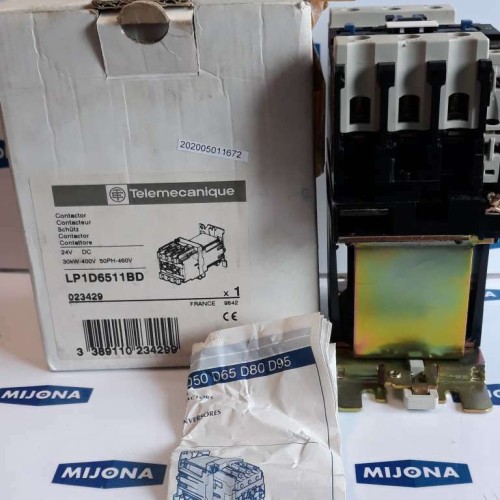 Telemecanique LP1 D6511BD 24V DC Schütz Contactor 023429 30kW-400V 50PH-460V 24V Telemecanique LP1 D6511BD 24V DC Schütz Contactor 023429 30kW-400V 50PH-460V 24V
