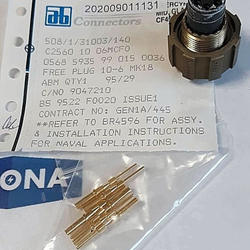 AB connectors ABM9529 0150036 MK18 ABM 95 29 C2560 10 06MCF0 NEW OLD STOCK