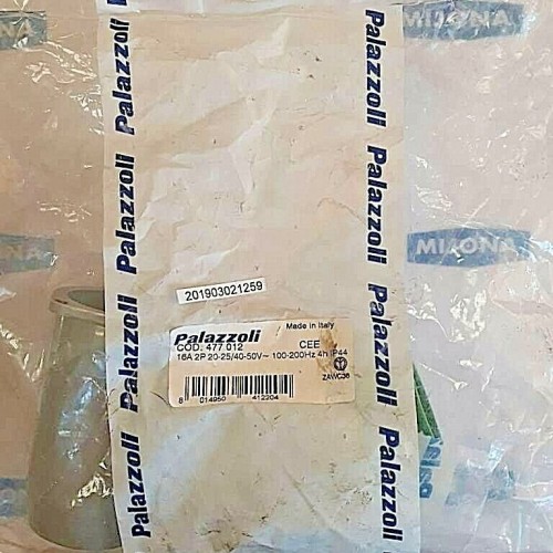 Palazzoli 477 012 16A 2P 20 25/40 50V 100 200Hz parts IP44