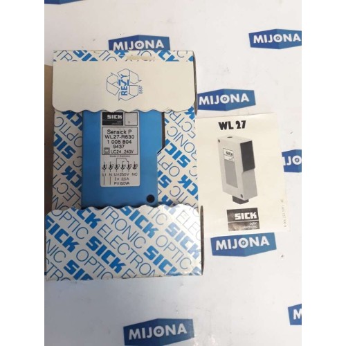 SICK WL27 R630 PHOTOELECTRIC SENSOR 1005804 UC24 240V new old stock