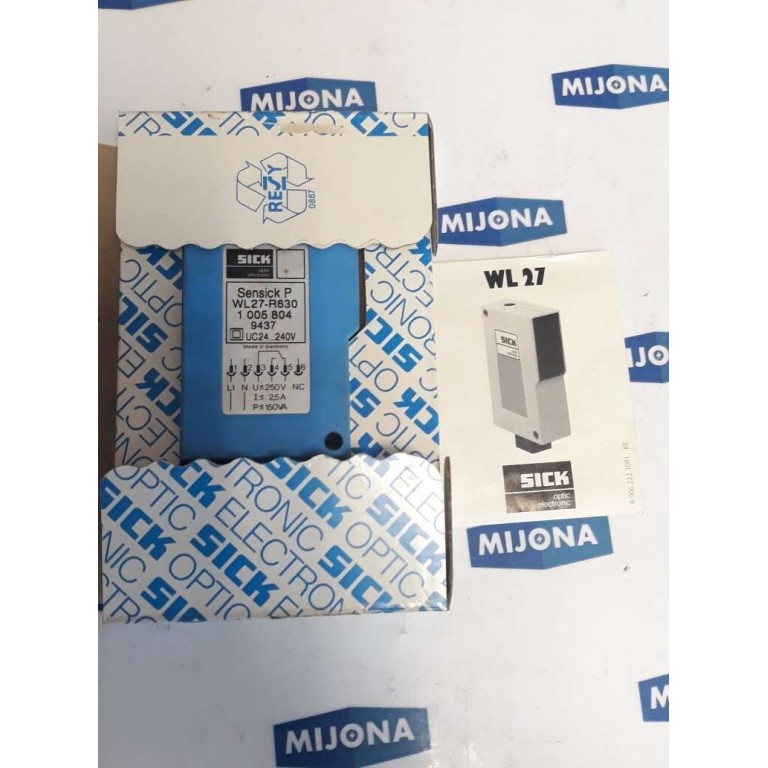 SICK WL27 R630 PHOTOELECTRIC SENSOR 1005804 UC24 240V new old stock SICK WL27 R630 PHOTOELECTRIC SENSOR 1005804 UC24 240V new old stock