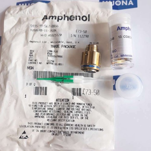Amphenol TVS06RB 11 35SNC(W88) AMB 0146 M39029 56 348 13 CONTACTS CONNECTOR PLUG