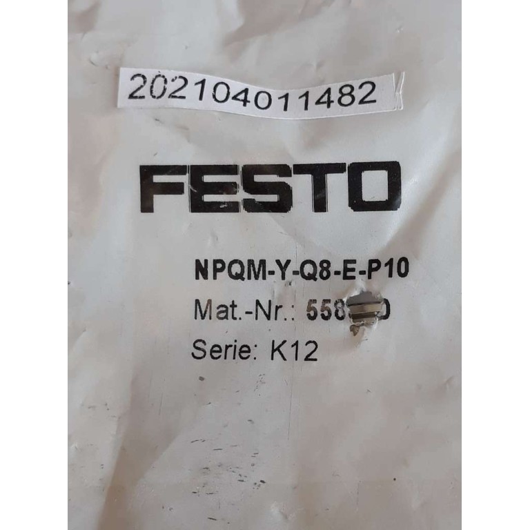FESTO NPQM Y Q8 E P10 558800 gas connector Price for 10 psc
