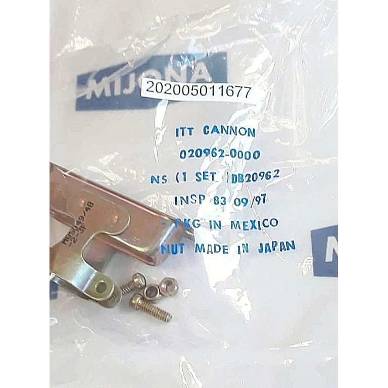 ITT CANNON ELECTRIC 020962 0000 M95049 48 2 3F ITT 9737 DB20962
