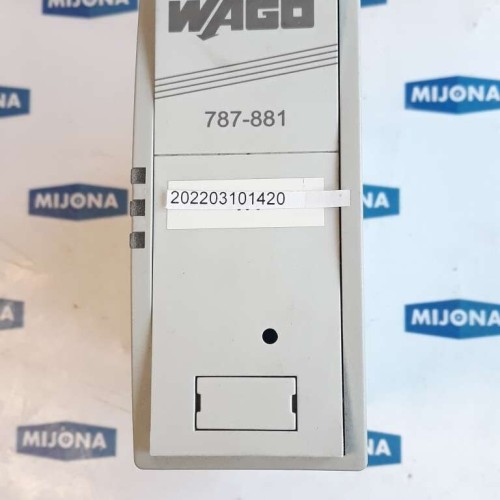 WAGO 787 842 POWER SUPPLY IN: 400 500VAC 50-60HZ 1,4-1,1A  OUT 24VDC 20A