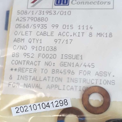AB connectors  ABM 97 17 CABLE ACC KIT 8 MK18 ABM9717 0568 5935 99 015 1114
