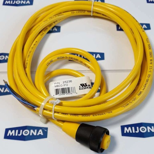 BANNER 3 LEDER KABEL MBCC 312 CABLE 4M (New old stock)