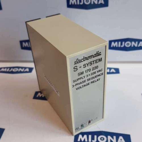 Electromatic S SYSTEM SM 170 220 SUPPLY 3X220VAC 3PHASE sequence voltage relay