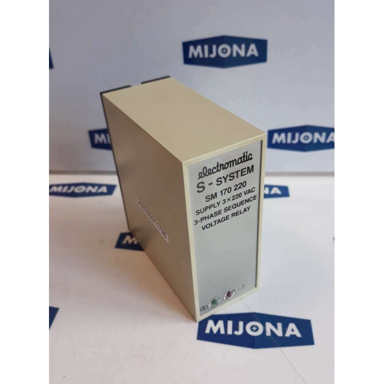 Electromatic S SYSTEM SM 170 220 SUPPLY 3X220VAC 3PHASE sequence voltage relay