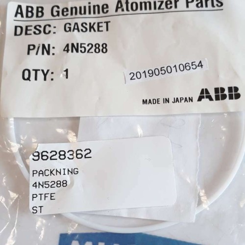 ABB 4N5288 GASKET Genuine atomizer parts ABB 4N5288 GASKET Genuine atomizer parts