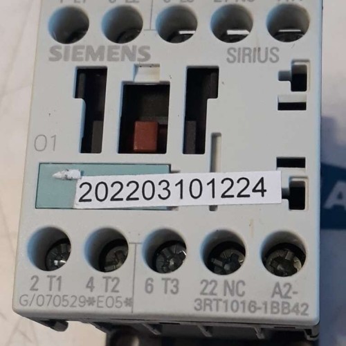 SIEMENS SIRIUS 3RT1016 1BB42 CONTACTOR