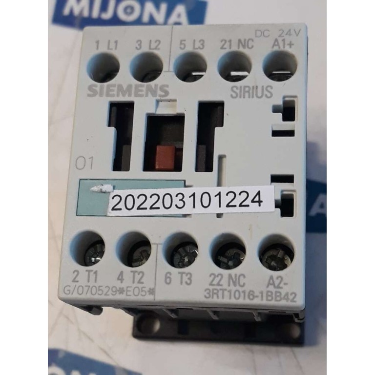 SIEMENS SIRIUS 3RT1016 1BB42 CONTACTOR SIEMENS SIRIUS 3RT1016 1BB42 CONTACTOR