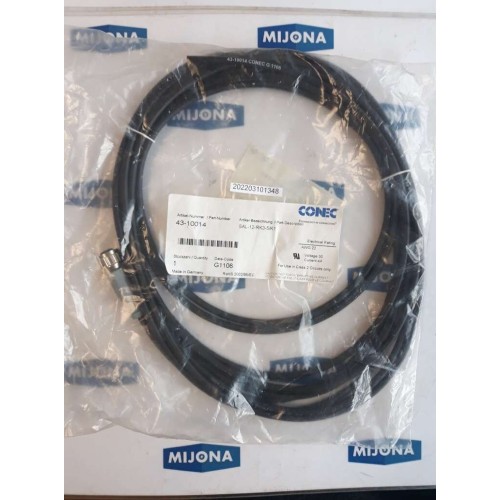 CONEC 43 10014 SAL 12 RK3 5 K1  30V 4A 5M M12