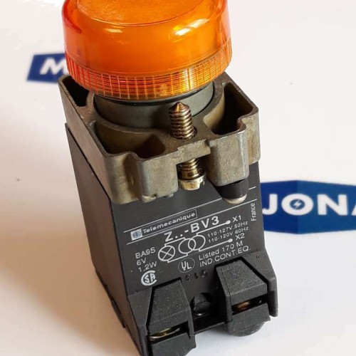 Telemecanique Z BV3 Contact Block 1.2W 50/60HZ 6V 110/120V ORANGE new old stock