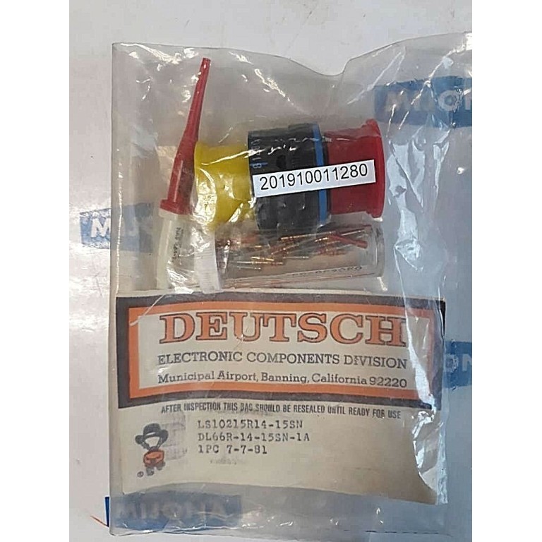 DEUTSCH LS10215R14 15SN Connector DL66R 14 15SN 1A 8128C DEUTSCH LS10215R14 15SN Connector DL66R 14 15SN 1A 8128C