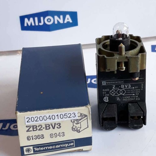 Telemecanique Z BV3 Contact Block 1.2W 6V 110-127V 50HZ 110/120V 60HZ 61368 8943