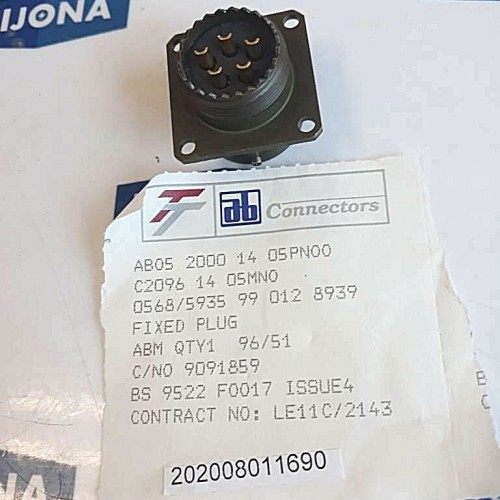 AB connectors ABM9651 C2096 1405MNO connector FIXED PLUG 0568 5935 99 012 8939