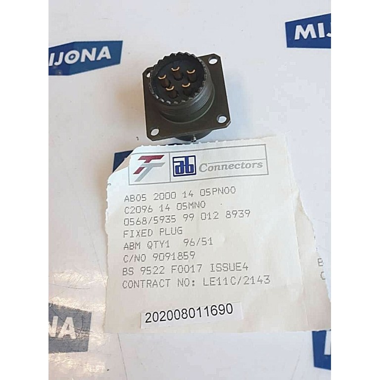 AB connectors ABM9651 C2096 1405MNO connector FIXED PLUG 0568 5935 99 012 8939